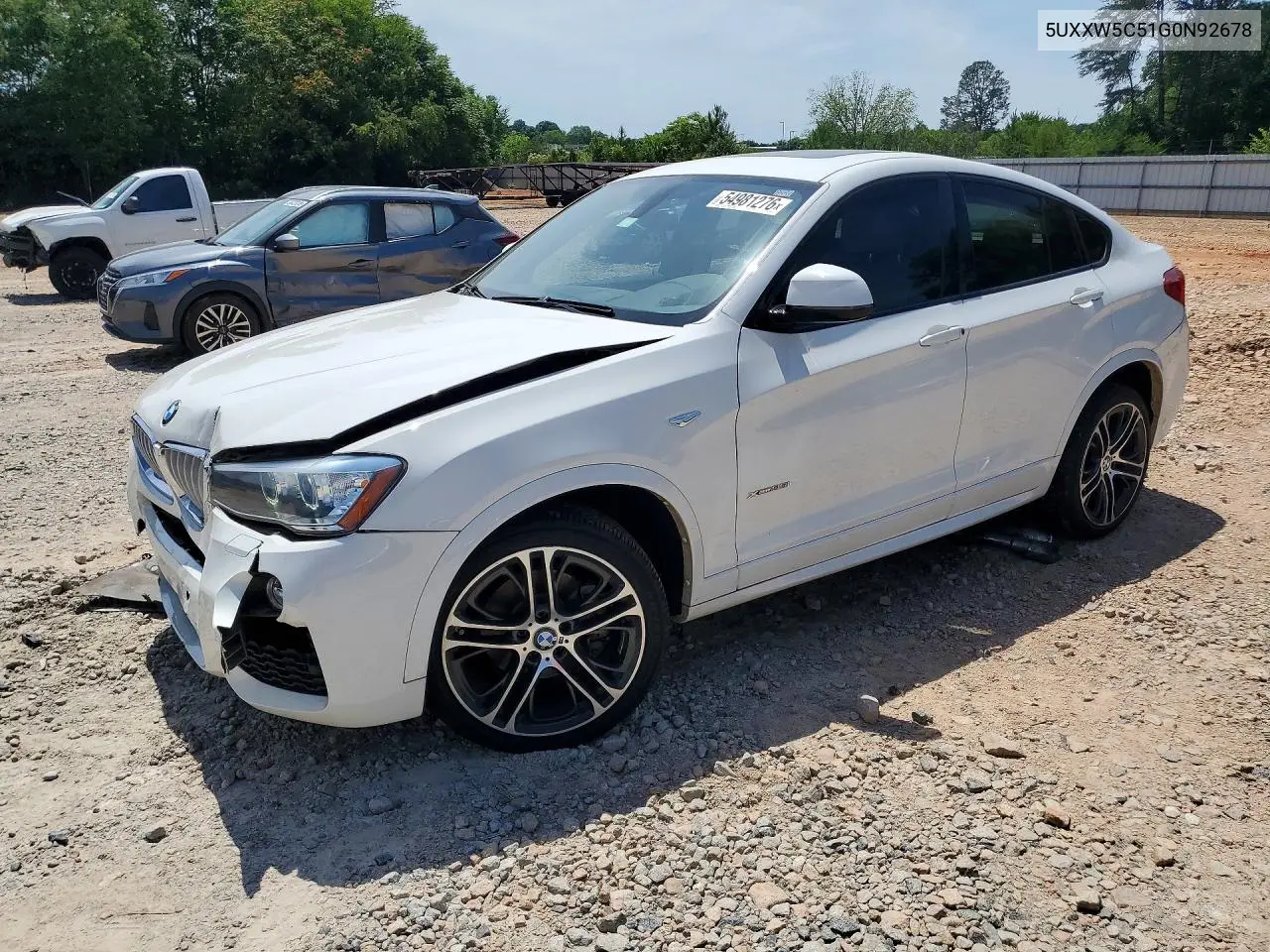 2016 BMW X4 xDrive35I VIN: 5UXXW5C51G0N92678 Lot: 54981276