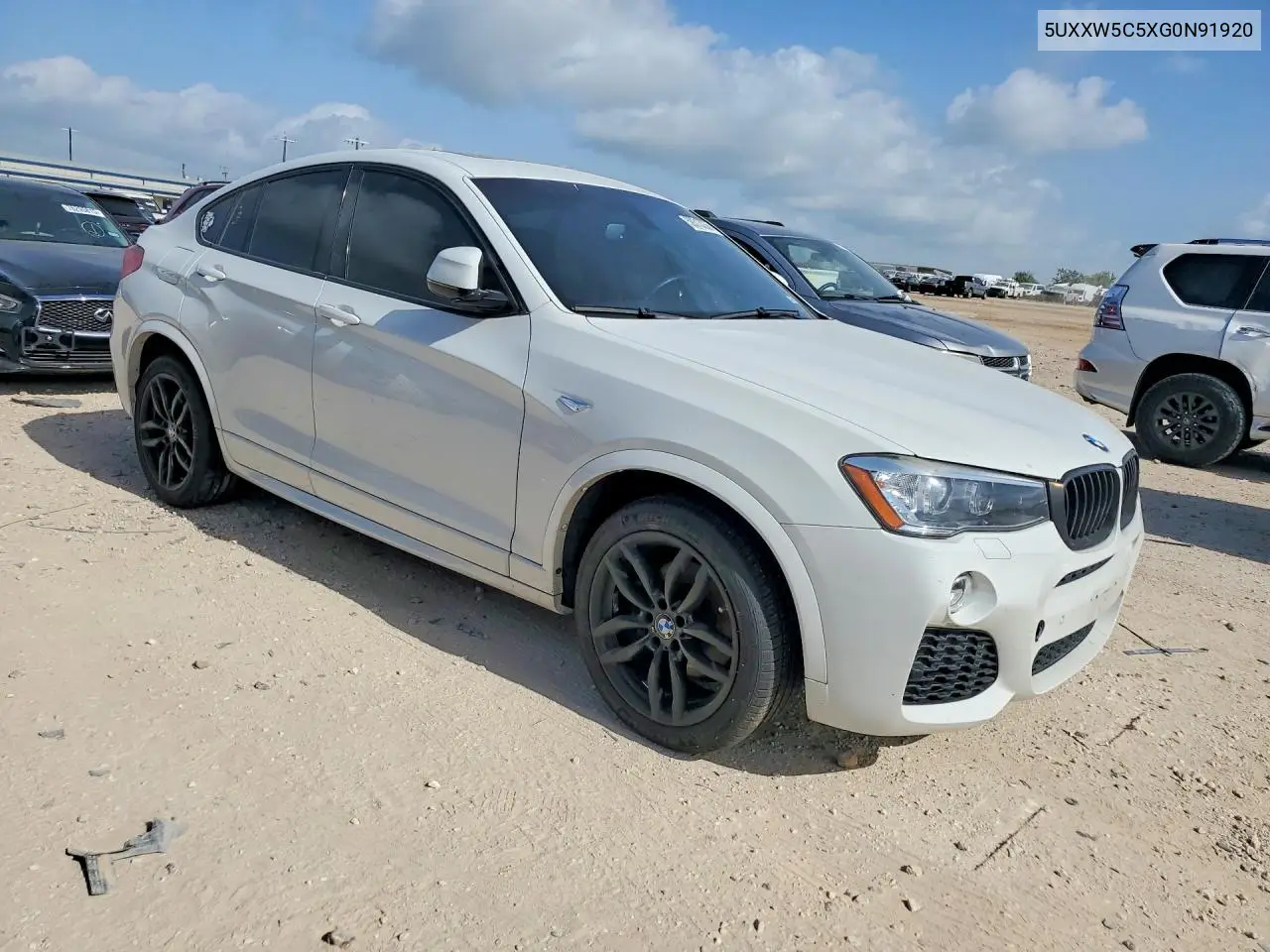 2016 BMW X4 xDrive35I VIN: 5UXXW5C5XG0N91920 Lot: 59313236