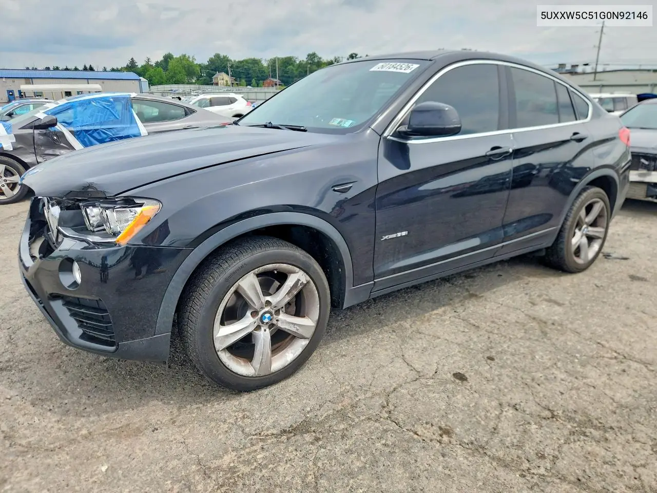 2016 BMW X4 xDrive35I VIN: 5UXXW5C51G0N92146 Lot: 60184526