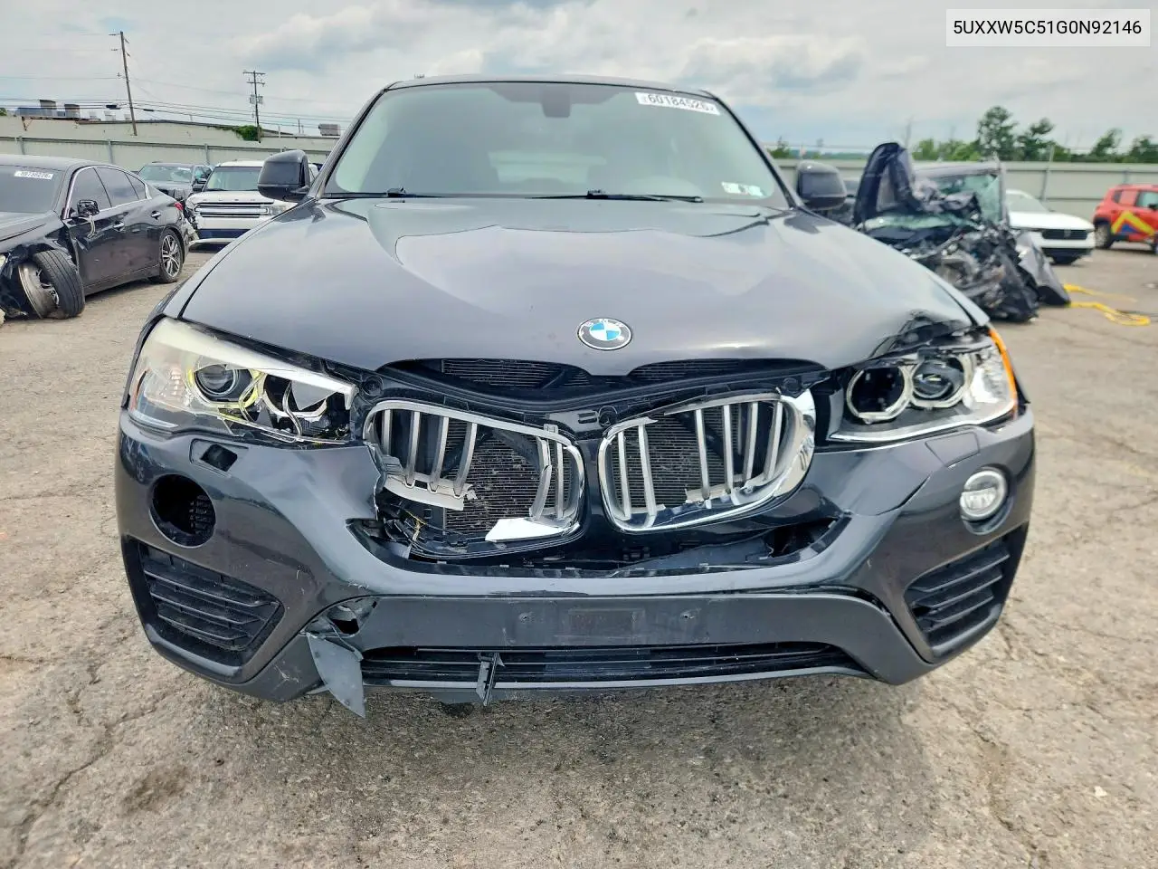 2016 BMW X4 xDrive35I VIN: 5UXXW5C51G0N92146 Lot: 60184526