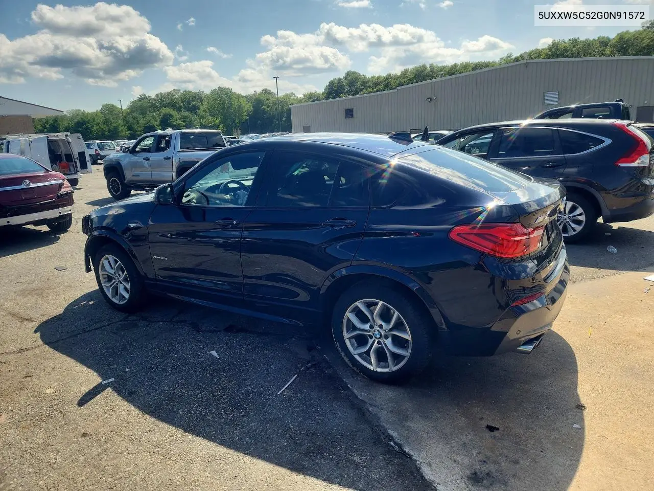 2016 BMW X4 xDrive35I VIN: 5UXXW5C52G0N91572 Lot: 60300356