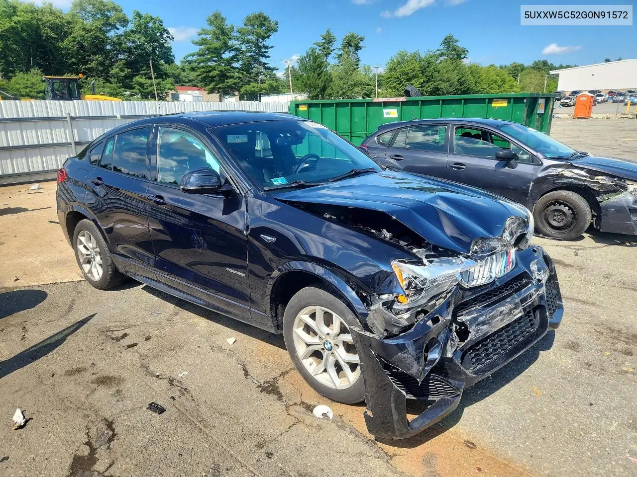 2016 BMW X4 xDrive35I VIN: 5UXXW5C52G0N91572 Lot: 60300356