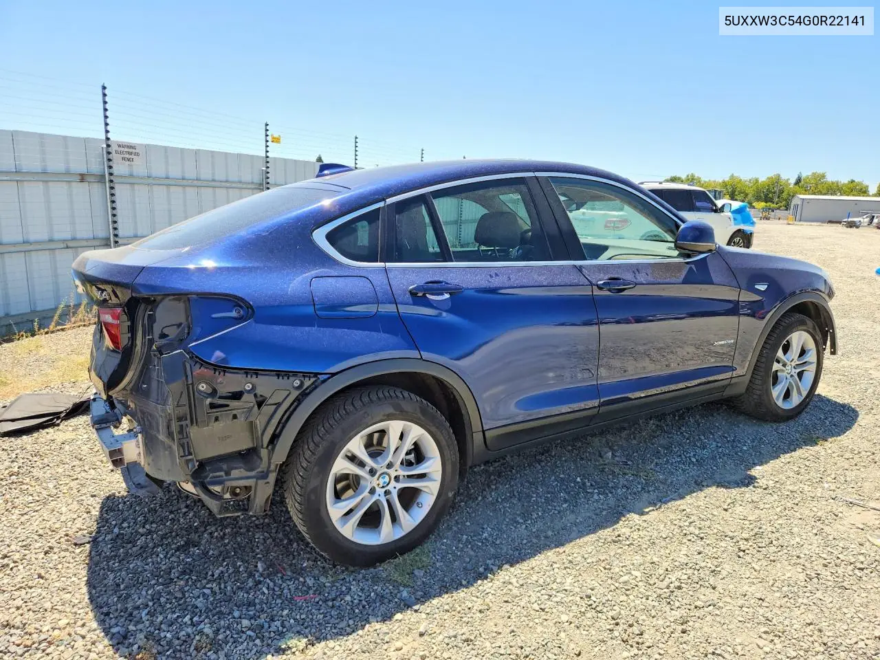 2016 BMW X4 xDrive28I VIN: 5UXXW3C54G0R22141 Lot: 60818536