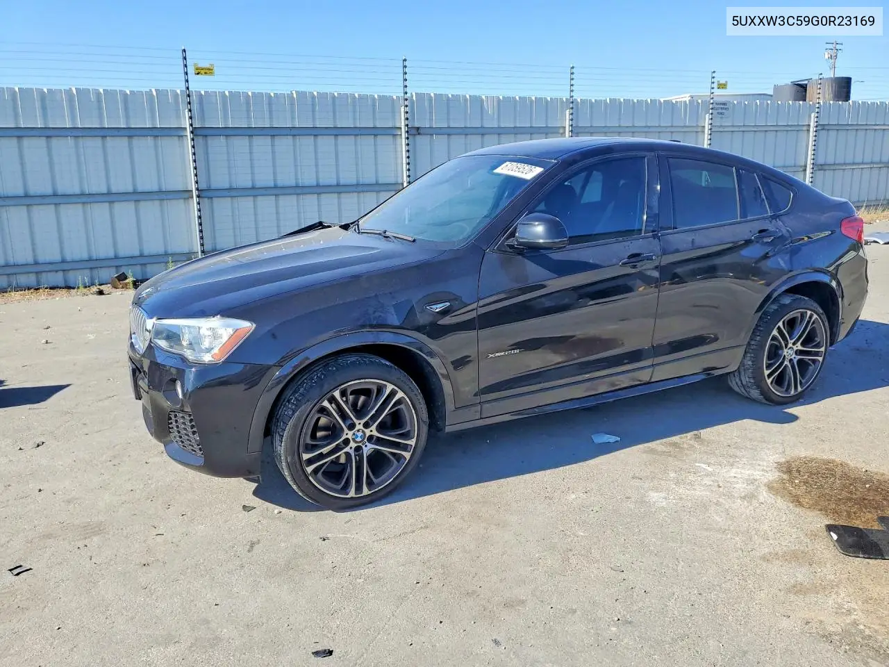 2016 BMW X4 xDrive28I VIN: 5UXXW3C59G0R23169 Lot: 61059526