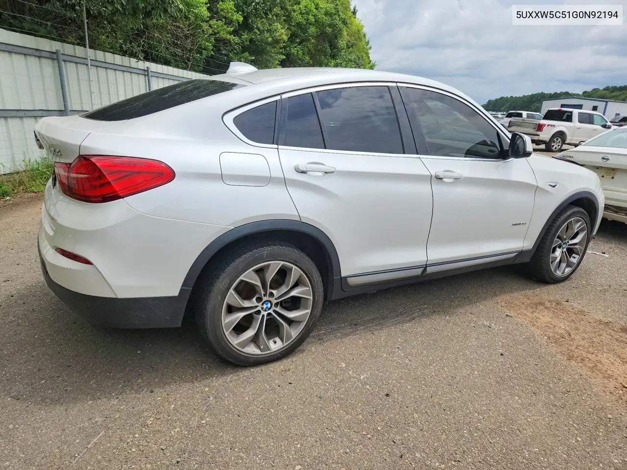 2016 BMW X4 xDrive35I VIN: 5UXXW5C51G0N92194 Lot: 61111726