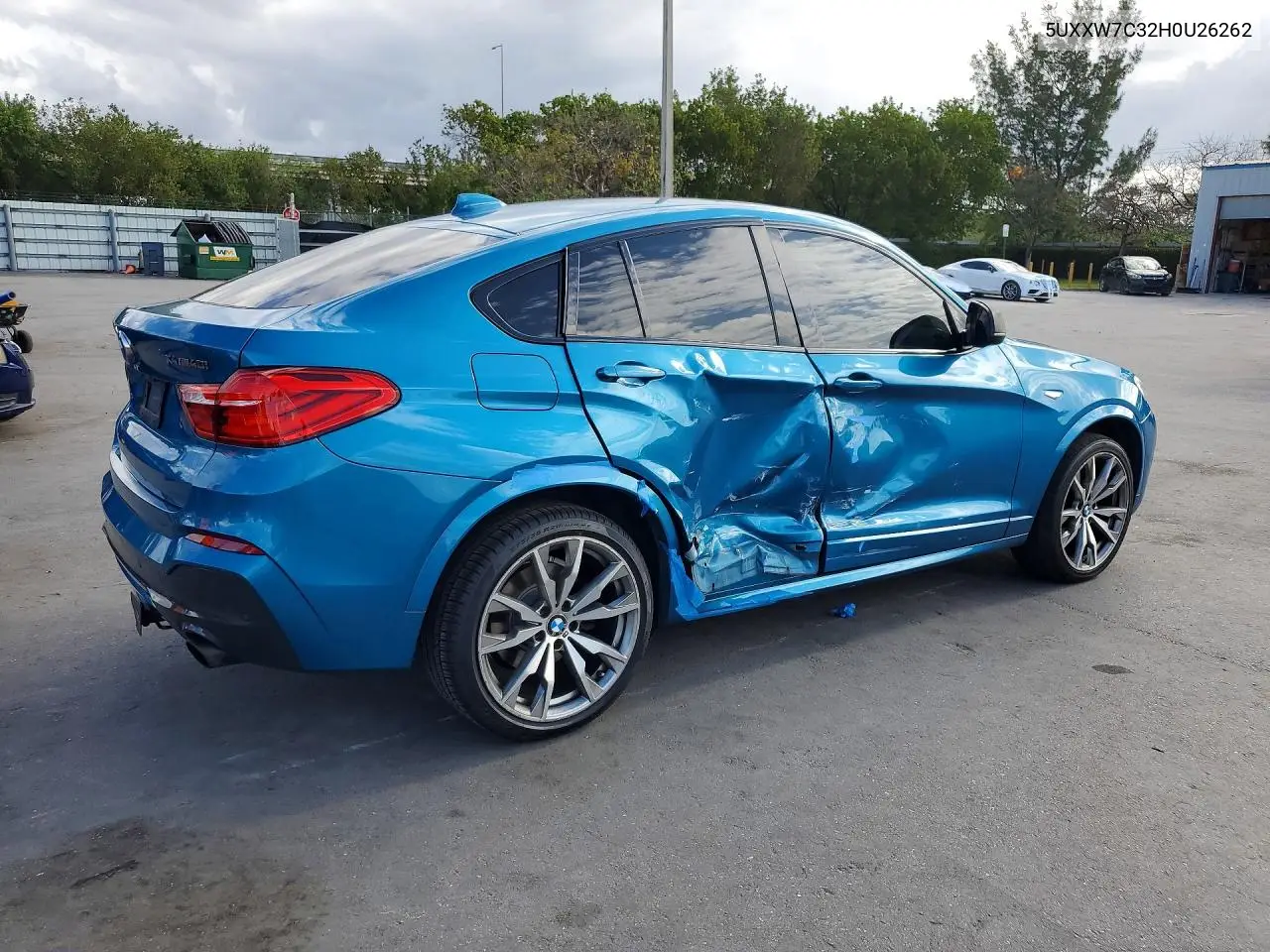 2017 BMW X4 xDrivem40I VIN: 5UXXW7C32H0U26262 Lot: 50896696