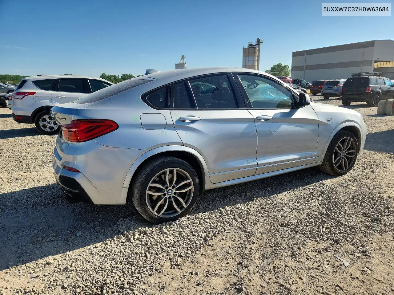 2017 BMW X4 xDrivem40I VIN: 5UXXW7C37H0W63684 Lot: 53031936
