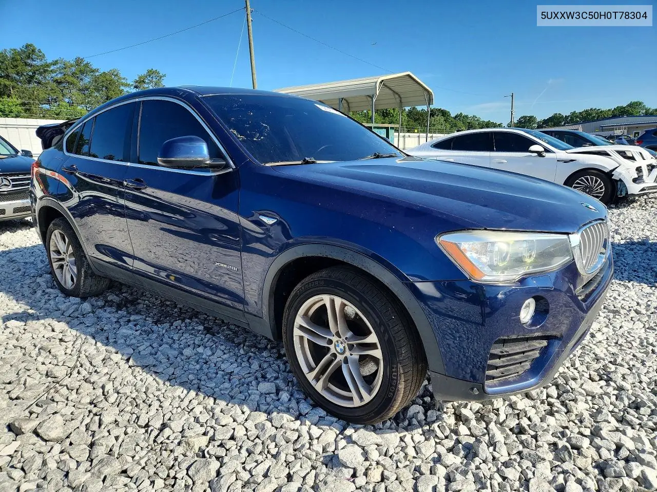 2017 BMW X4 xDrive28I VIN: 5UXXW3C50H0T78304 Lot: 57017136