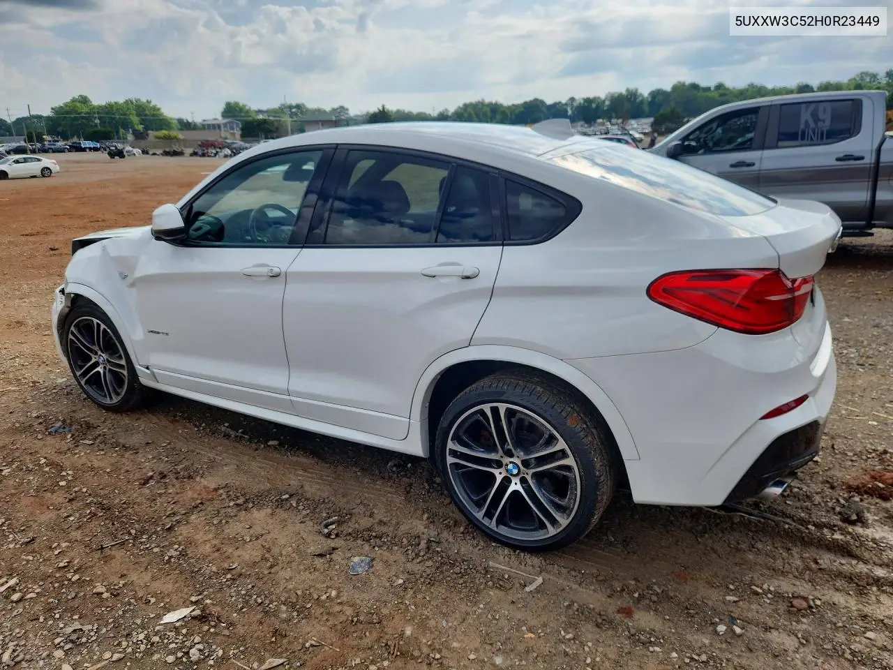 2017 BMW X4 xDrive28I VIN: 5UXXW3C52H0R23449 Lot: 59869856