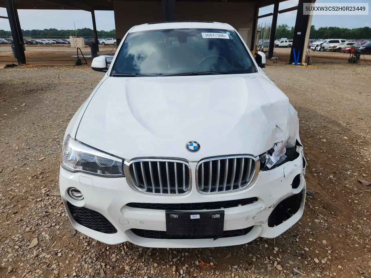 2017 BMW X4 xDrive28I VIN: 5UXXW3C52H0R23449 Lot: 59869856