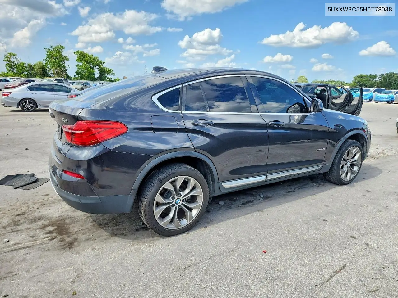 2017 BMW X4 xDrive28I VIN: 5UXXW3C55H0T78038 Lot: 61671906