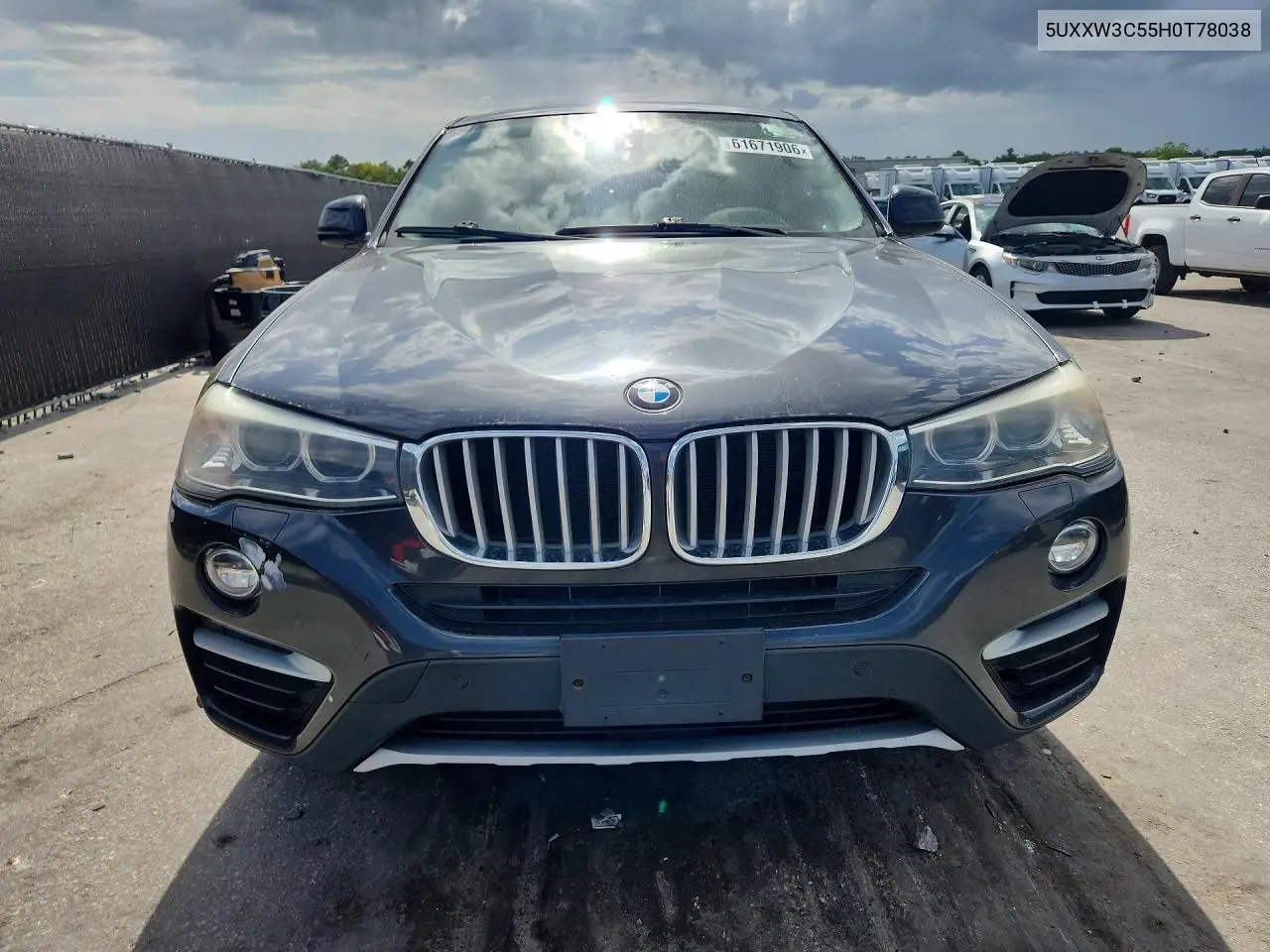 2017 BMW X4 xDrive28I VIN: 5UXXW3C55H0T78038 Lot: 61671906