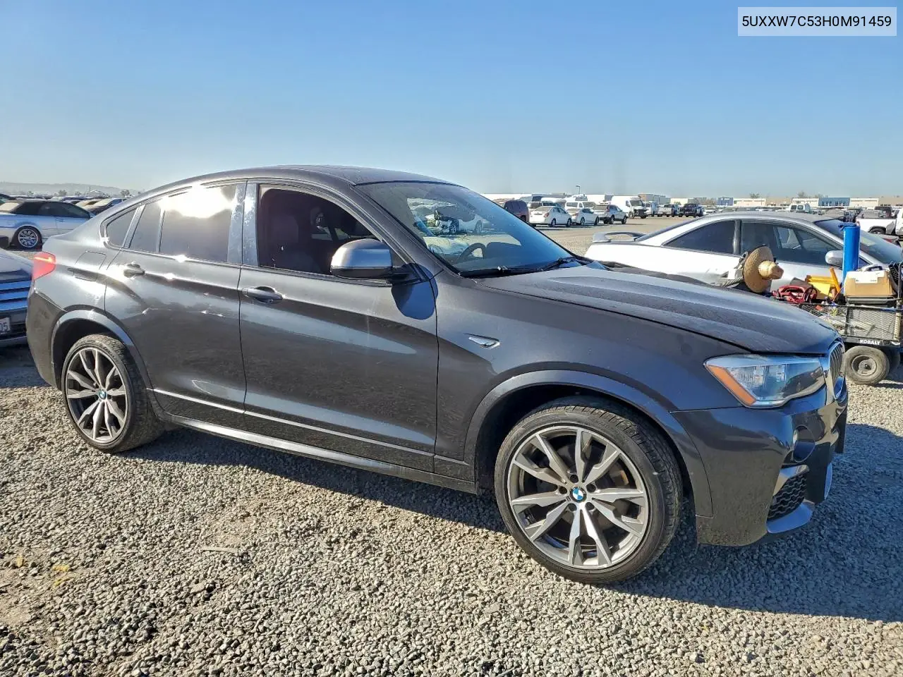 2017 BMW X4 xDrivem40I VIN: 5UXXW7C53H0M91459 Lot: 95889545