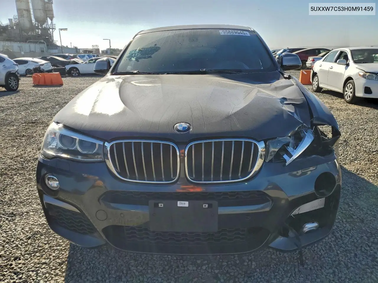 2017 BMW X4 xDrivem40I VIN: 5UXXW7C53H0M91459 Lot: 95889545