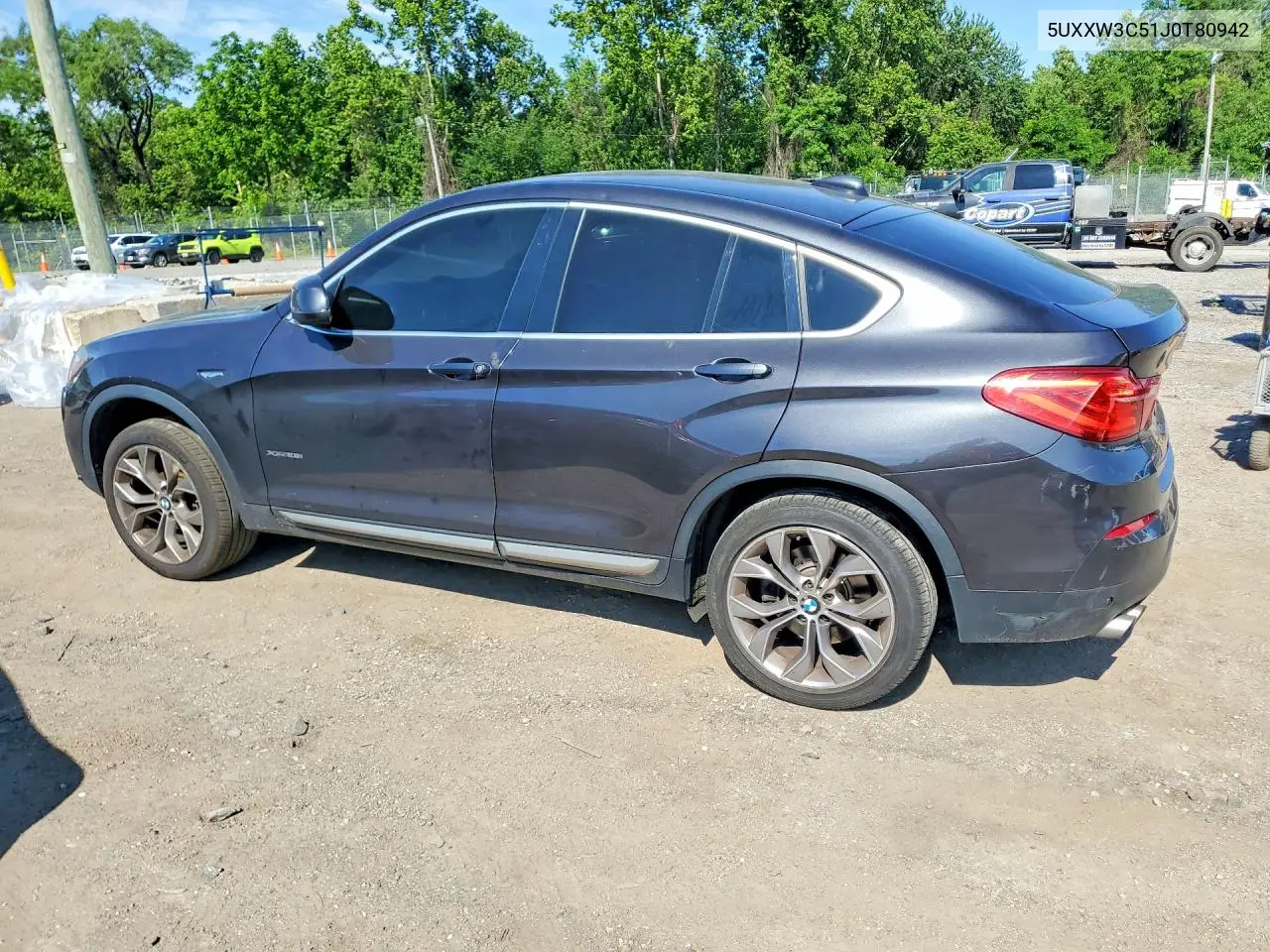 2018 BMW X4 xDrive28I VIN: 5UXXW3C51J0T80942 Lot: 54605626