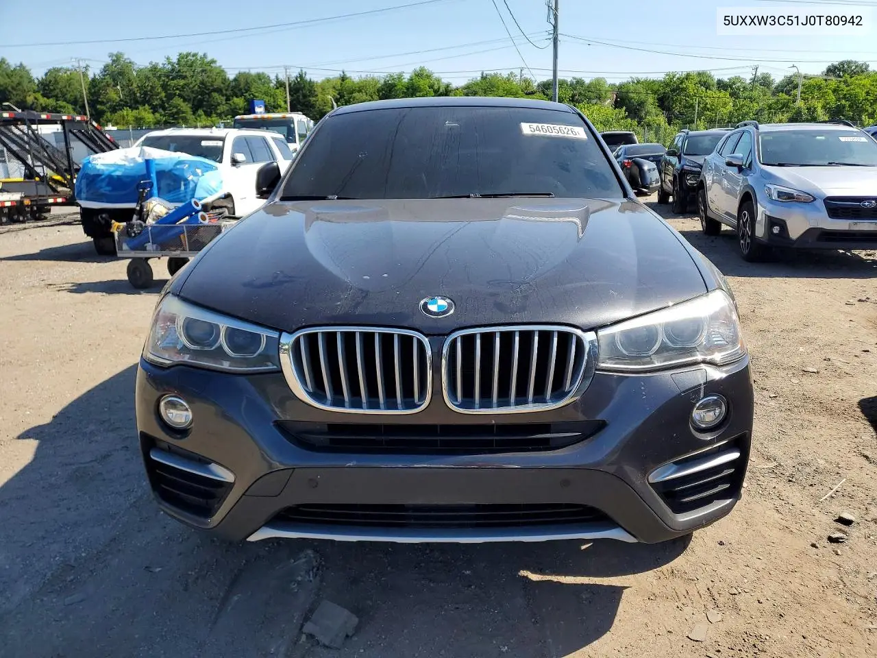 2018 BMW X4 xDrive28I VIN: 5UXXW3C51J0T80942 Lot: 54605626