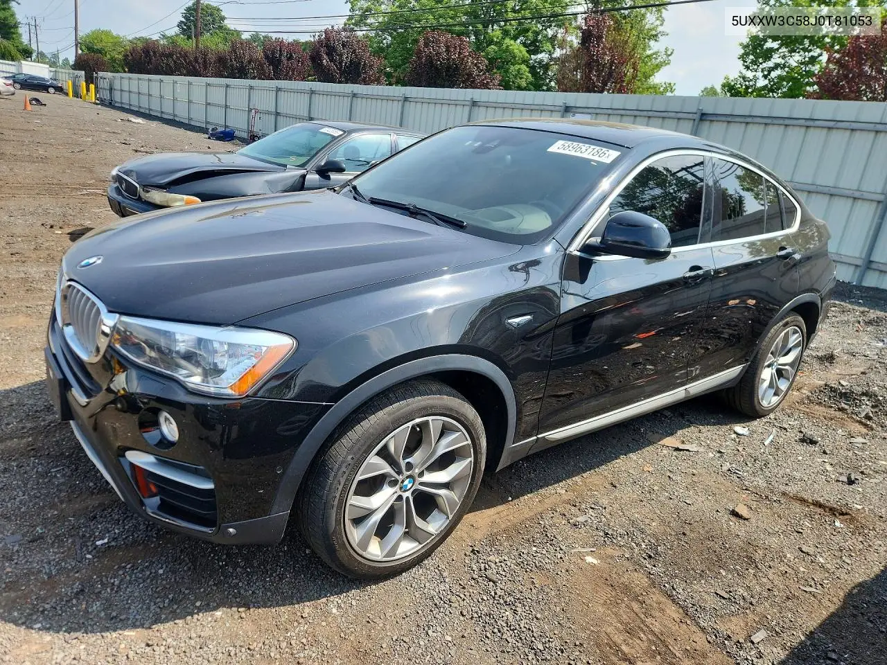 2018 BMW X4 xDrive28I VIN: 5UXXW3C58J0T81053 Lot: 58963186
