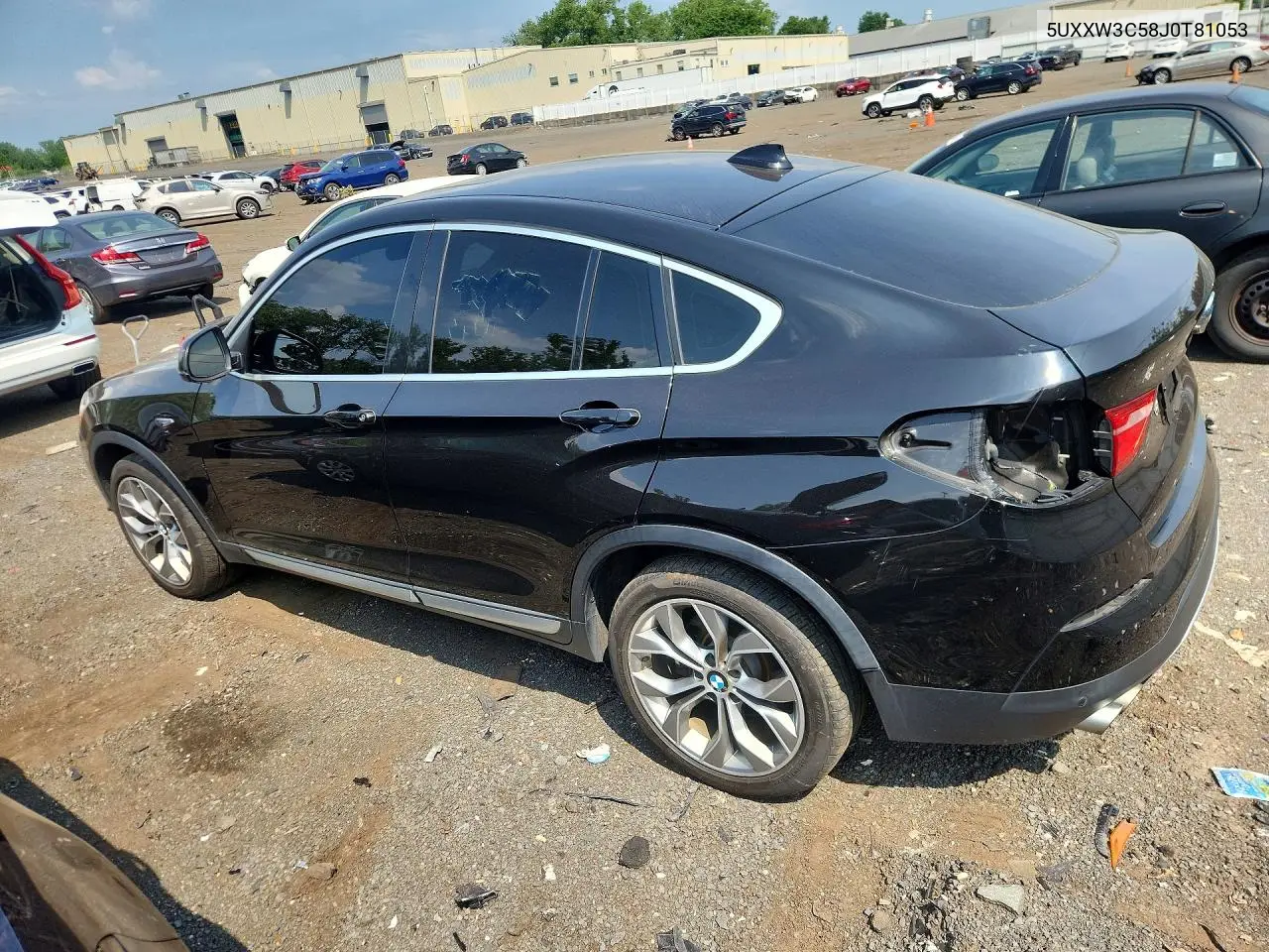 2018 BMW X4 xDrive28I VIN: 5UXXW3C58J0T81053 Lot: 58963186
