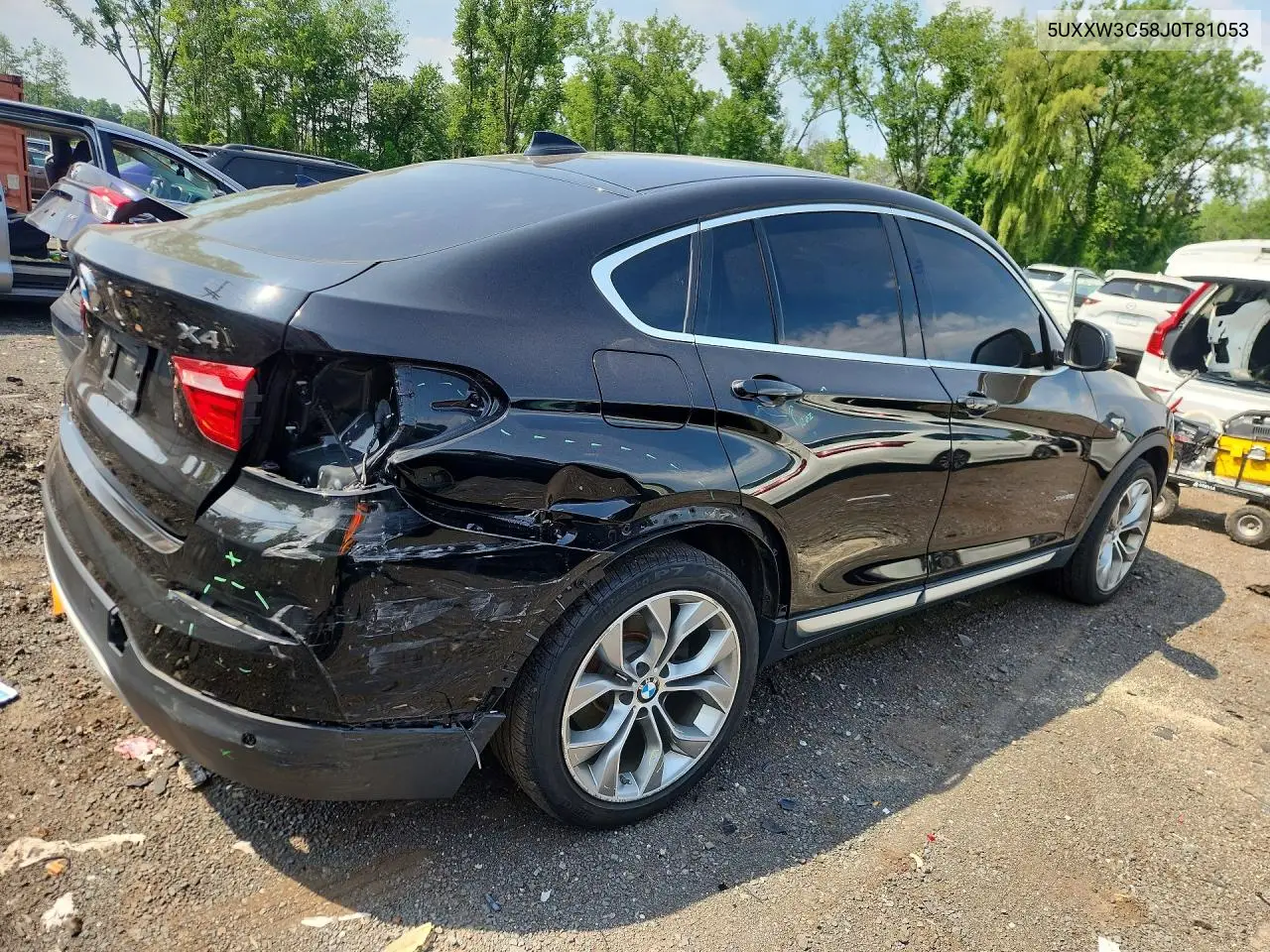 2018 BMW X4 xDrive28I VIN: 5UXXW3C58J0T81053 Lot: 58963186