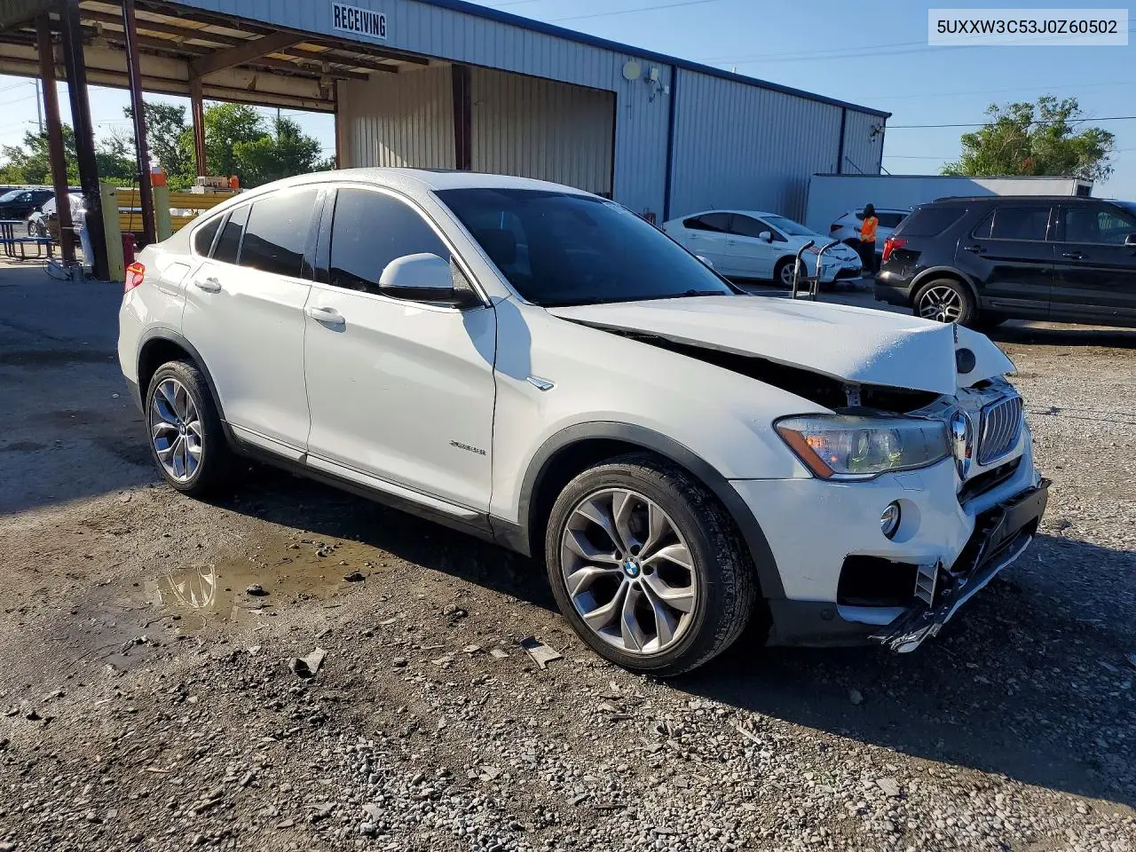 2018 BMW X4 xDrive28I VIN: 5UXXW3C53J0Z60502 Lot: 59595716