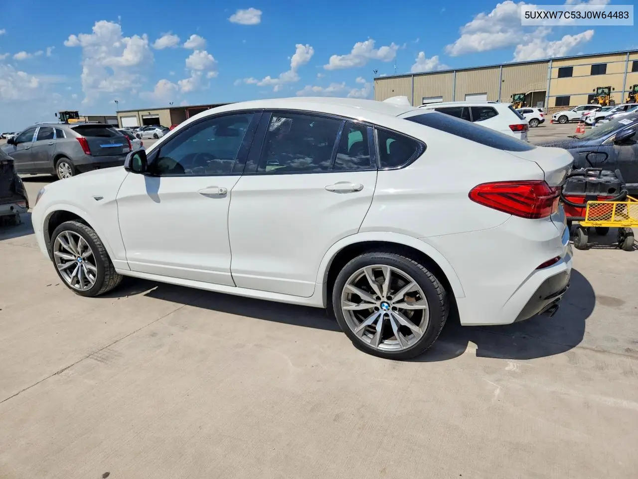 2018 BMW X4 xDrivem40I VIN: 5UXXW7C53J0W64483 Lot: 60117296