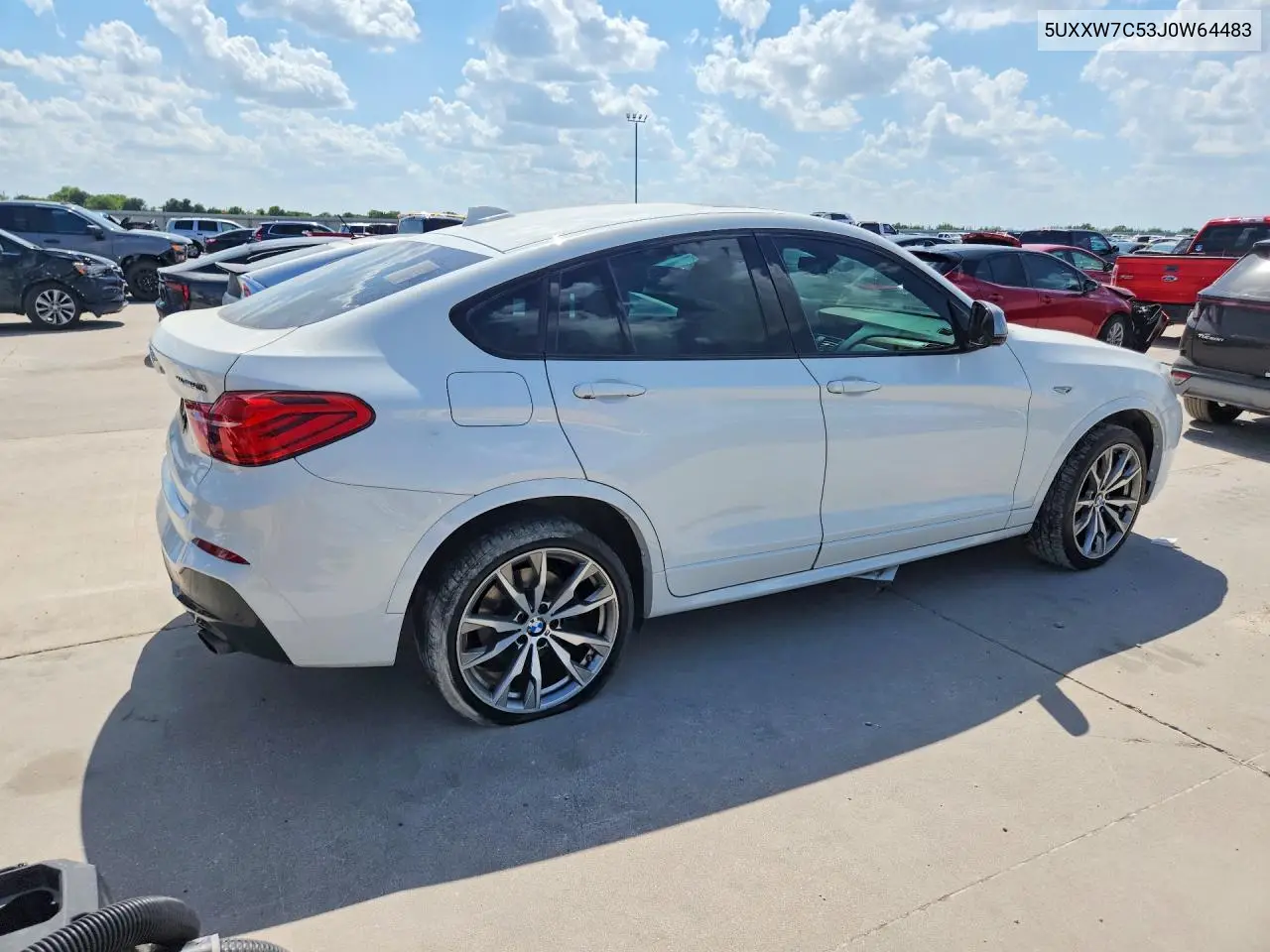 2018 BMW X4 xDrivem40I VIN: 5UXXW7C53J0W64483 Lot: 60117296