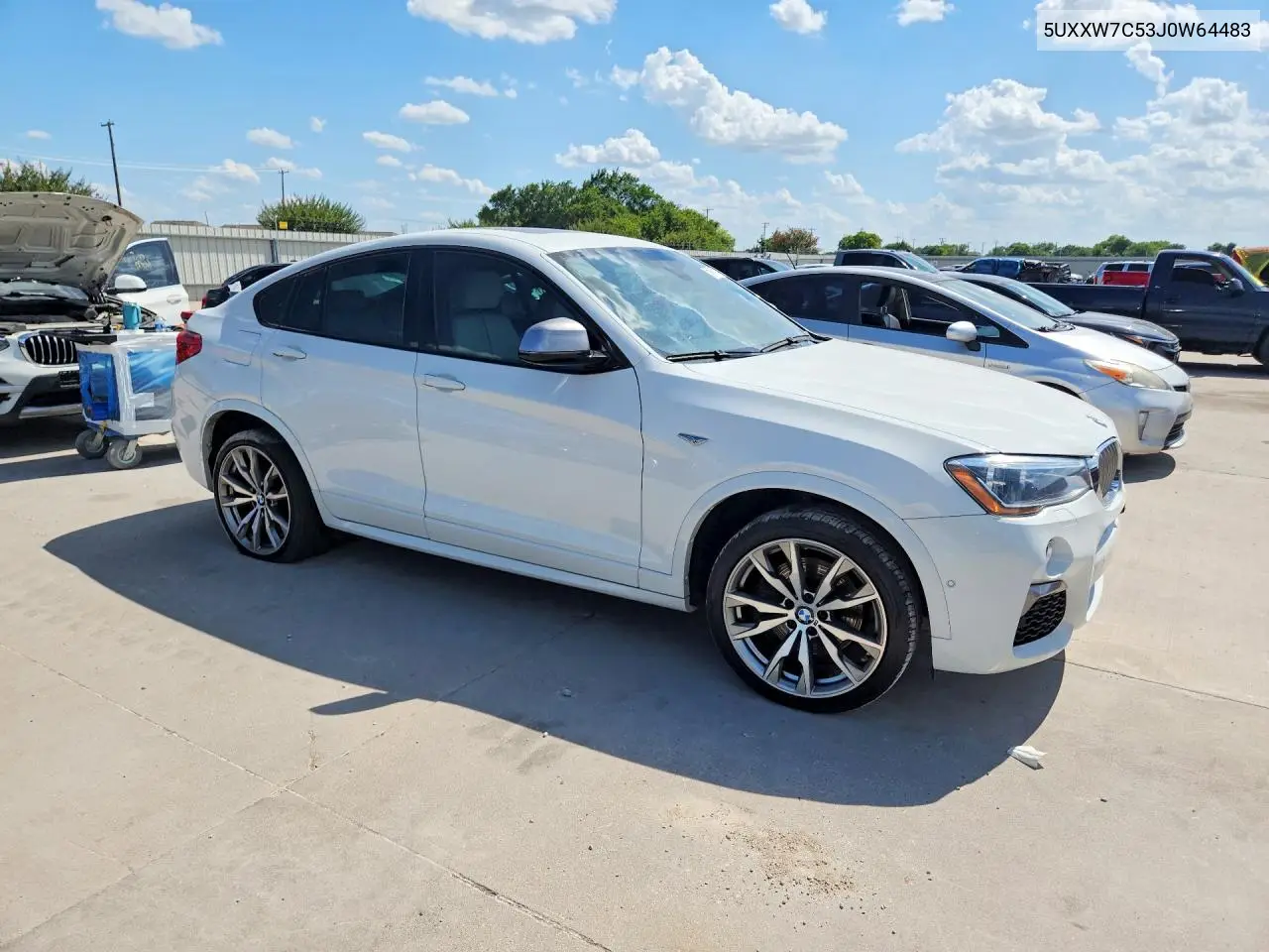 2018 BMW X4 xDrivem40I VIN: 5UXXW7C53J0W64483 Lot: 60117296