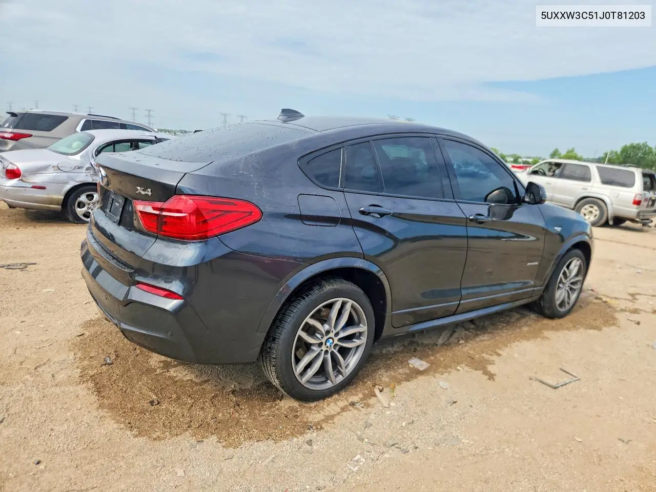 2018 BMW X4 xDrive28I VIN: 5UXXW3C51J0T81203 Lot: 60226356