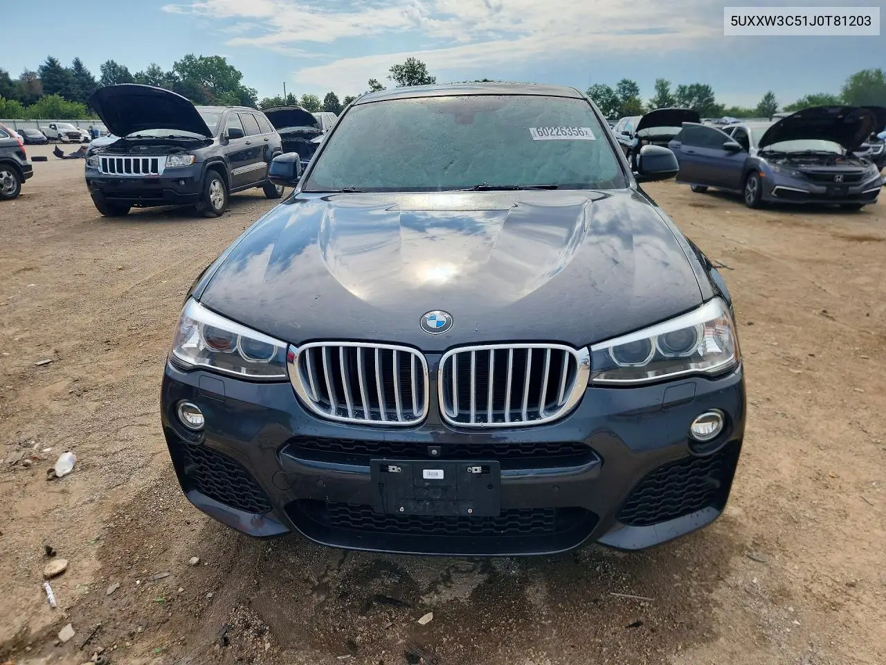 2018 BMW X4 xDrive28I VIN: 5UXXW3C51J0T81203 Lot: 60226356