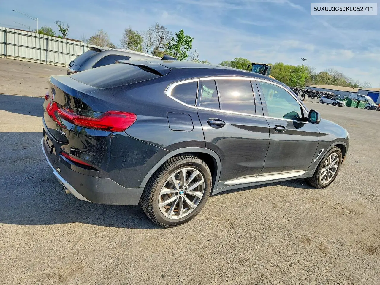 2019 BMW X4 xDrive30I VIN: 5UXUJ3C50KLG52711 Lot: 49626436