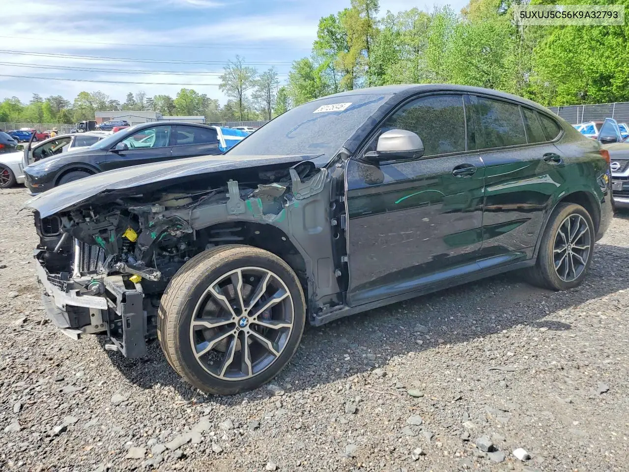 2019 BMW X4 M40I VIN: 5UXUJ5C56K9A32793 Lot: 50125346