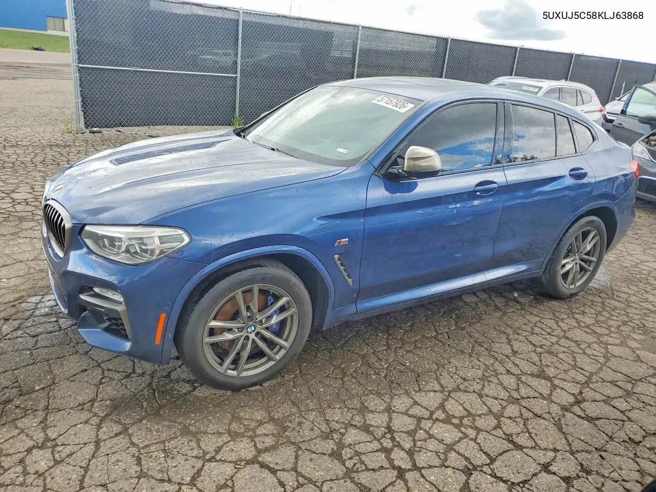 2019 BMW X4 M40I VIN: 5UXUJ5C58KLJ63868 Lot: 57157926