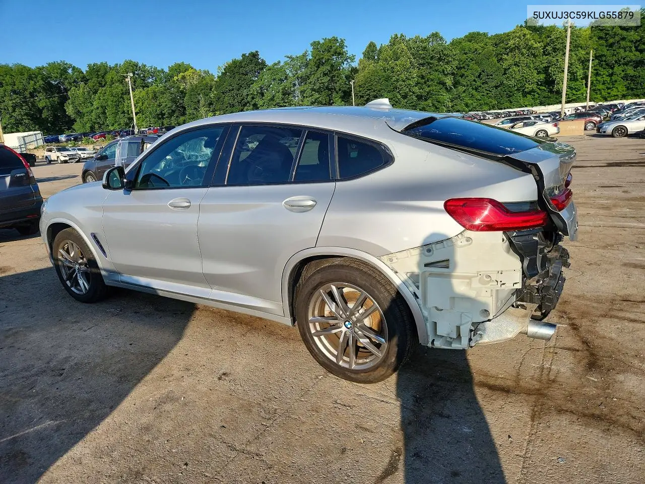 2019 BMW X4 xDrive30I VIN: 5UXUJ3C59KLG55879 Lot: 58271616