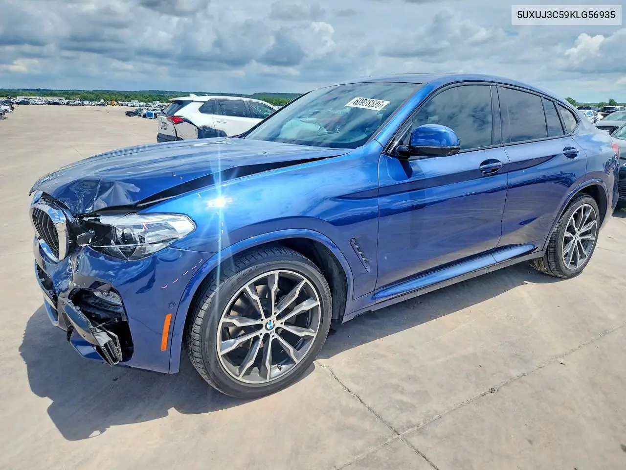 2019 BMW X4 xDrive30I VIN: 5UXUJ3C59KLG56935 Lot: 60928526