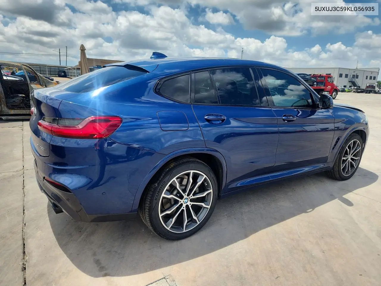 2019 BMW X4 xDrive30I VIN: 5UXUJ3C59KLG56935 Lot: 60928526