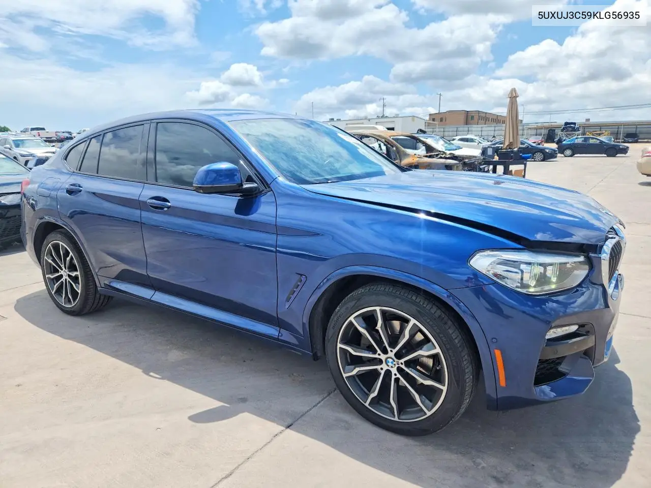 2019 BMW X4 xDrive30I VIN: 5UXUJ3C59KLG56935 Lot: 60928526
