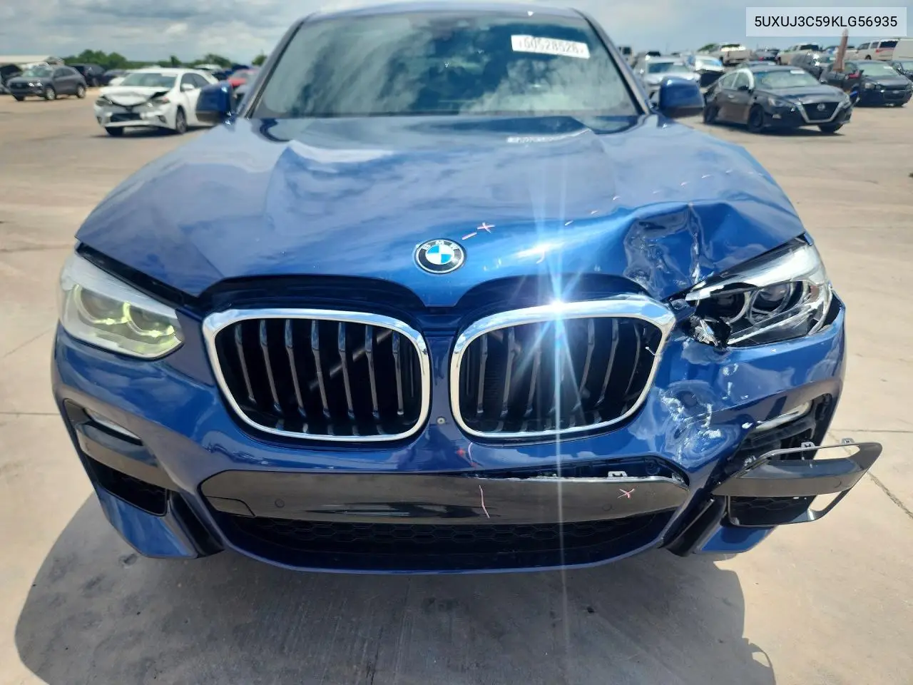 2019 BMW X4 xDrive30I VIN: 5UXUJ3C59KLG56935 Lot: 60928526
