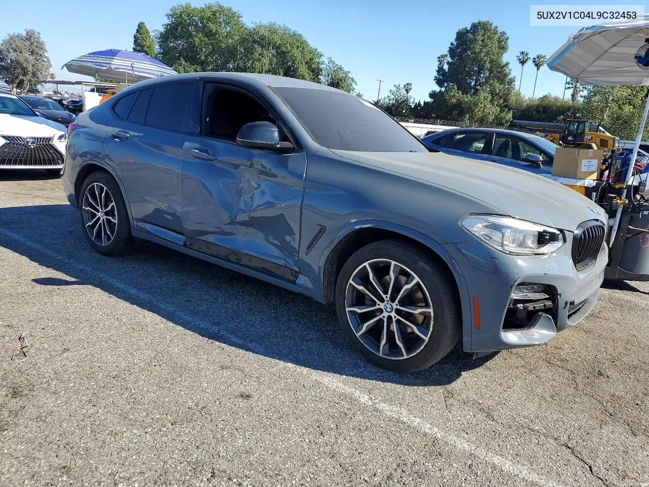2020 BMW X4 xDrive30I VIN: 5UX2V1C04L9C32453 Lot: 47123956