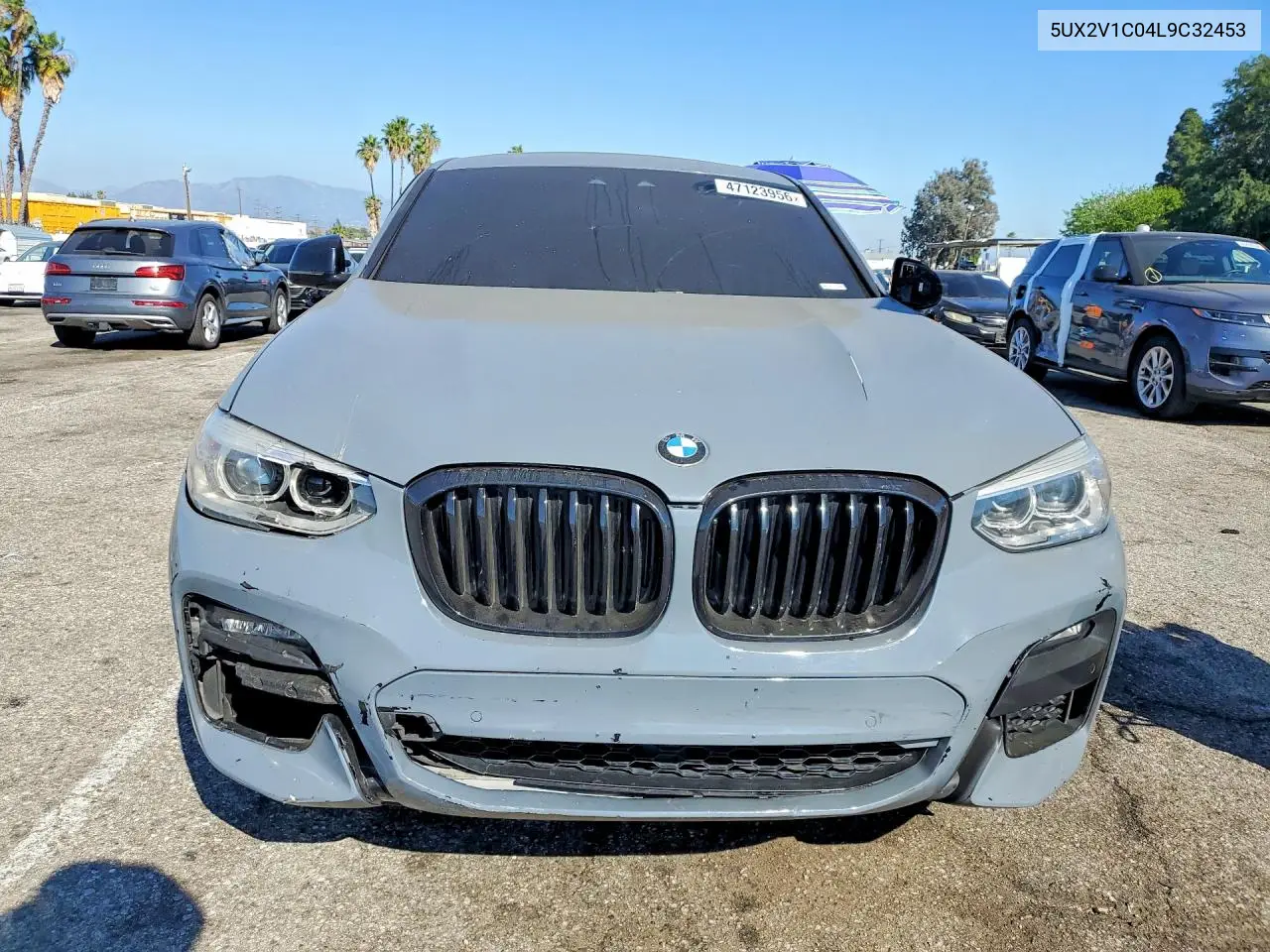 2020 BMW X4 xDrive30I VIN: 5UX2V1C04L9C32453 Lot: 47123956