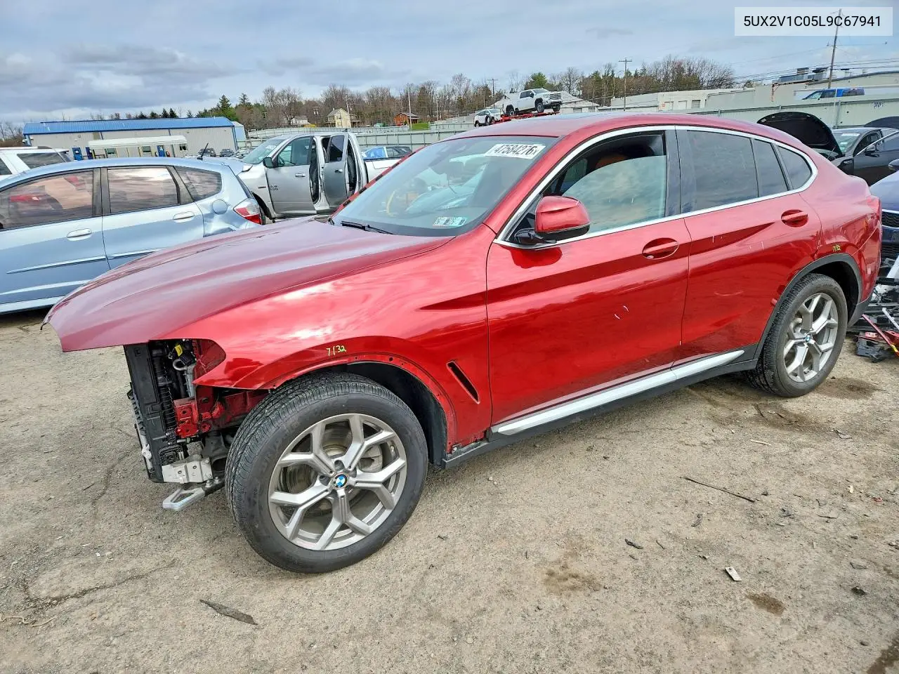 2020 BMW X4 xDrive30I VIN: 5UX2V1C05L9C67941 Lot: 47584276