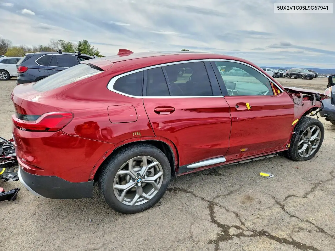 2020 BMW X4 xDrive30I VIN: 5UX2V1C05L9C67941 Lot: 47584276