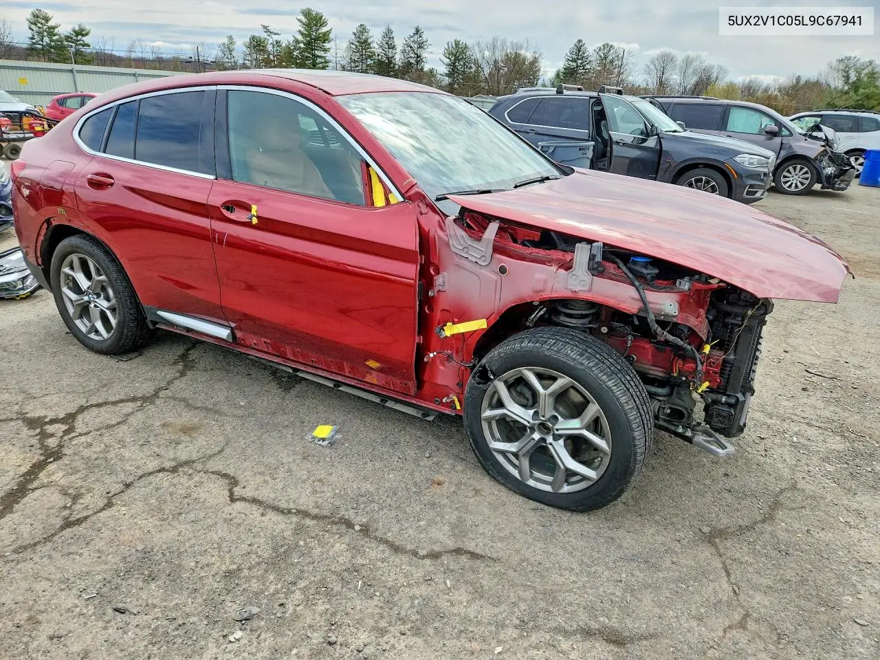 2020 BMW X4 xDrive30I VIN: 5UX2V1C05L9C67941 Lot: 47584276