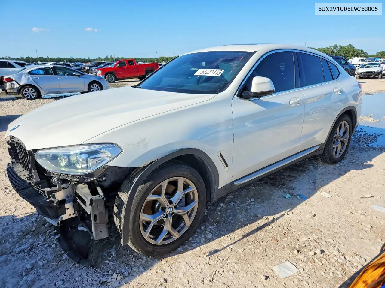 2020 BMW X4 xDrive30I VIN: 5UX2V1C05L9C53005 Lot: 54234116
