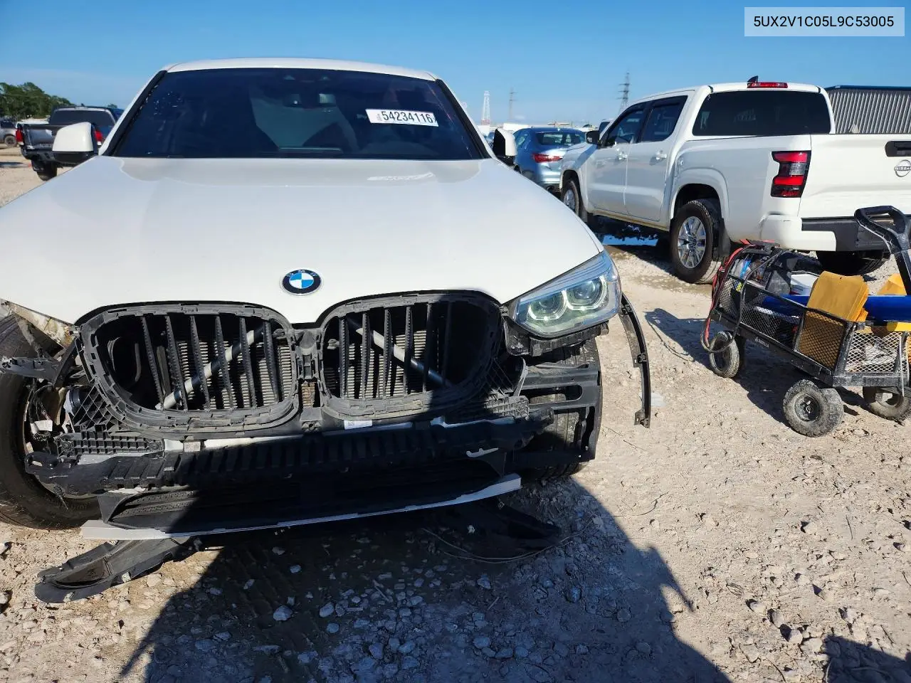 2020 BMW X4 xDrive30I VIN: 5UX2V1C05L9C53005 Lot: 54234116