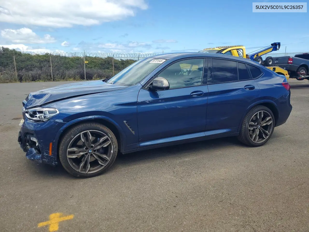 2020 BMW X4 xDrivem40I VIN: 5UX2V5C01L9C26357 Lot: 56701646