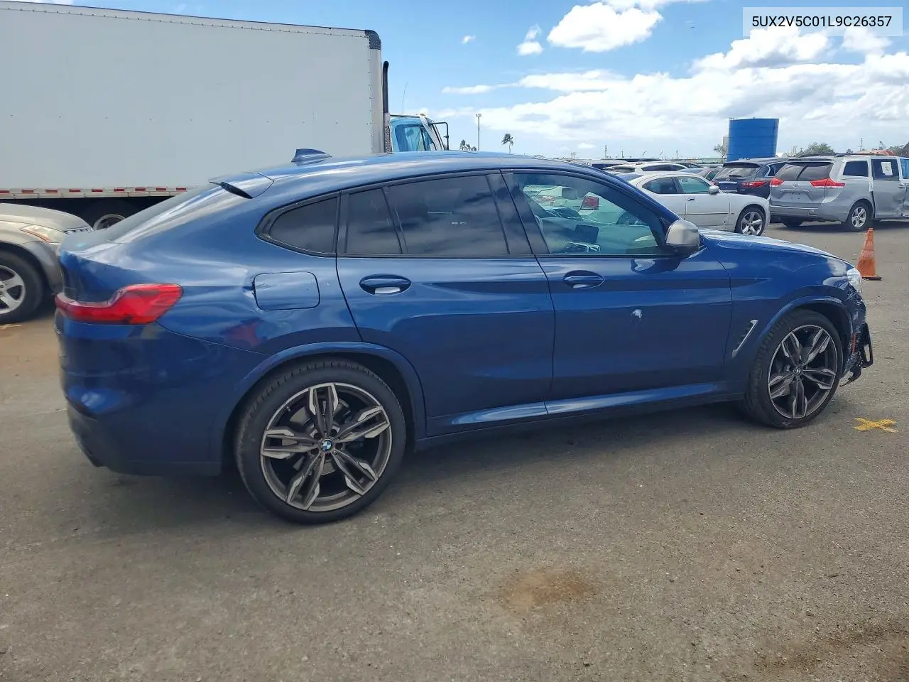 2020 BMW X4 xDrivem40I VIN: 5UX2V5C01L9C26357 Lot: 56701646