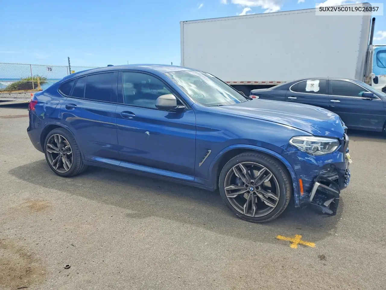 2020 BMW X4 xDrivem40I VIN: 5UX2V5C01L9C26357 Lot: 56701646