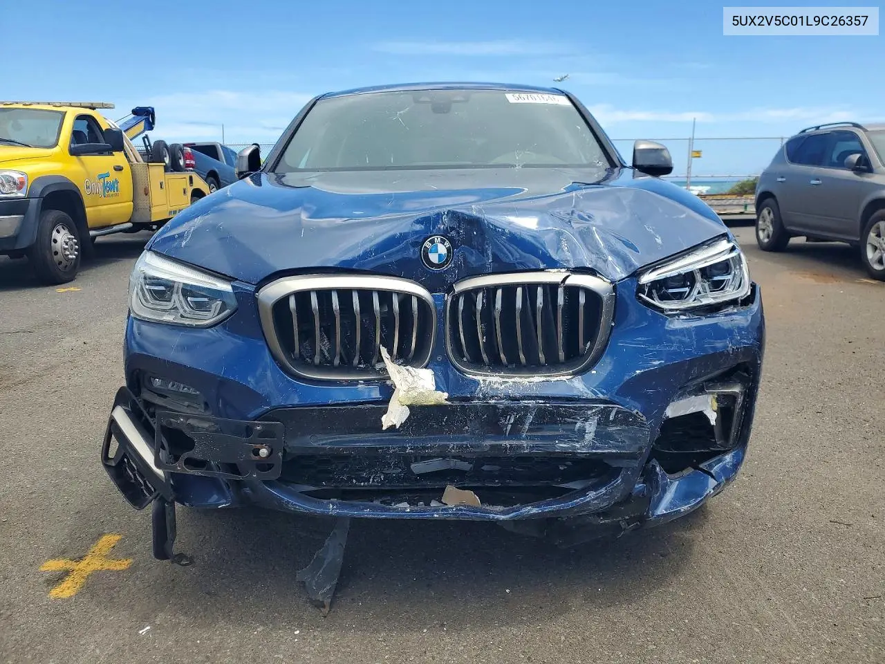 2020 BMW X4 xDrivem40I VIN: 5UX2V5C01L9C26357 Lot: 56701646