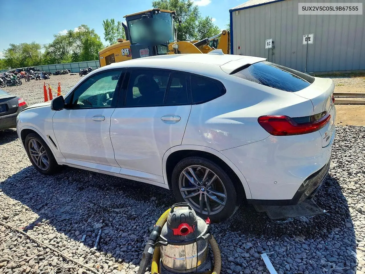 2020 BMW X4 xDrivem40I VIN: 5UX2V5C05L9B67555 Lot: 58402166