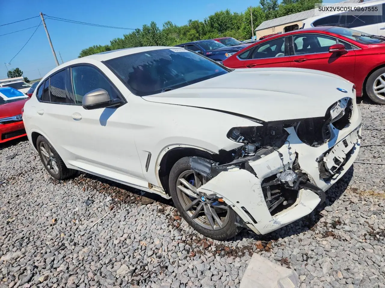 2020 BMW X4 xDrivem40I VIN: 5UX2V5C05L9B67555 Lot: 58402166